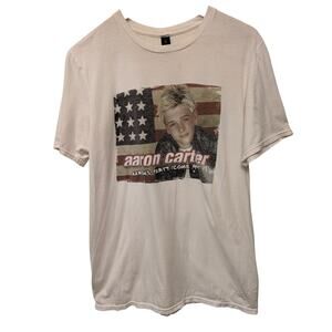 Aaron Carter Arron's Party Album Artwork Graphic Short Sleeve Tee Shirt Teen Pop